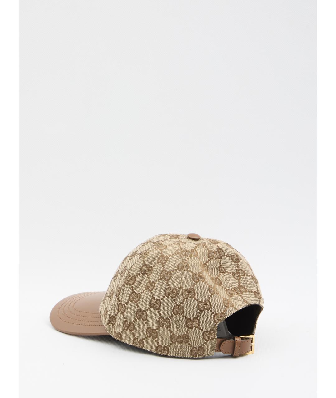 GUCCI Бежевая синтетическая кепка, фото 2