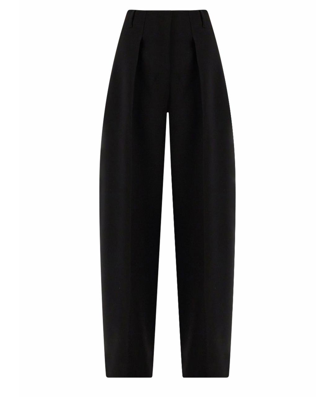 JACQUEMUS Черные полиамидовые прямые брюки, фото 1