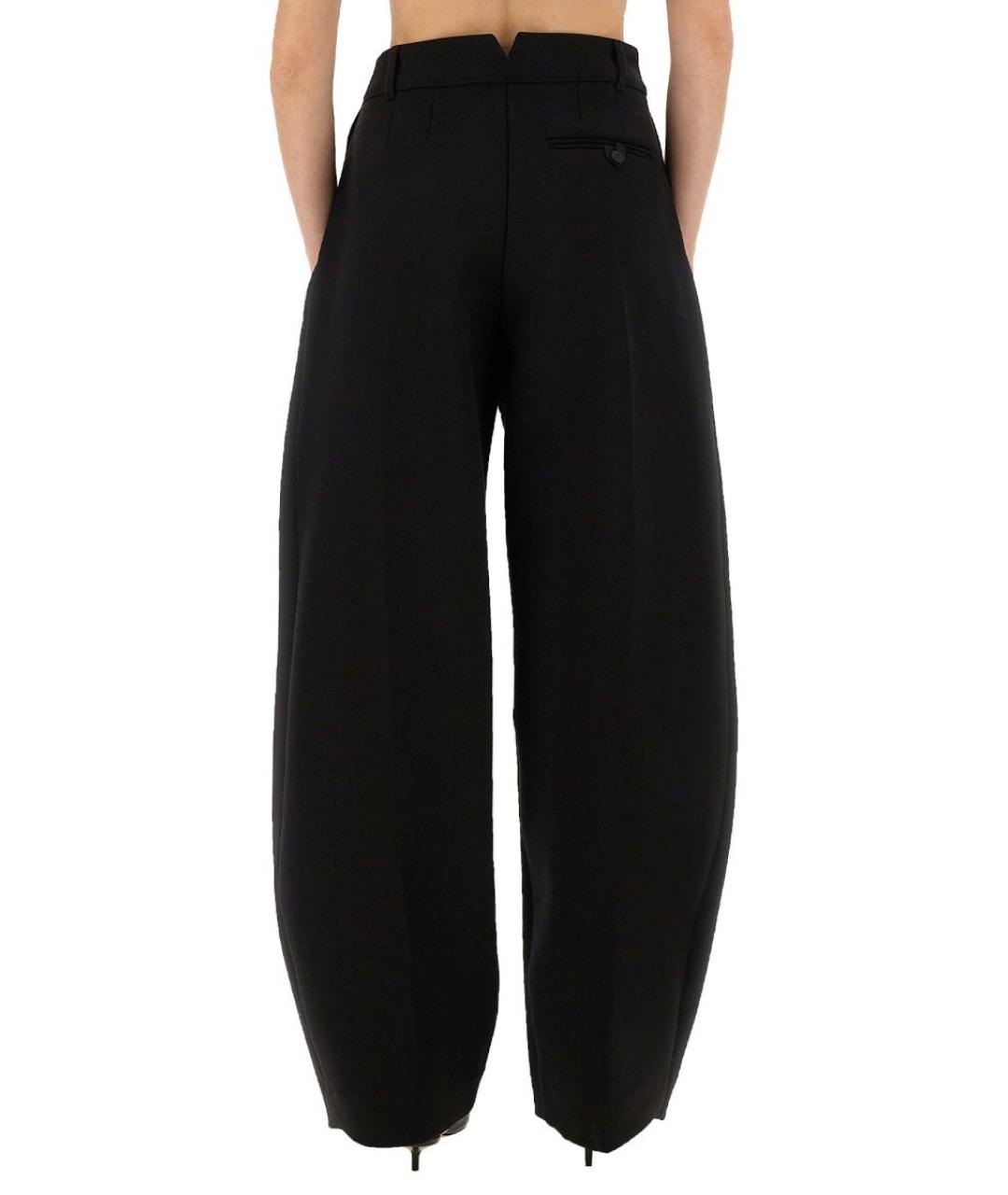 JACQUEMUS Черные полиамидовые прямые брюки, фото 3