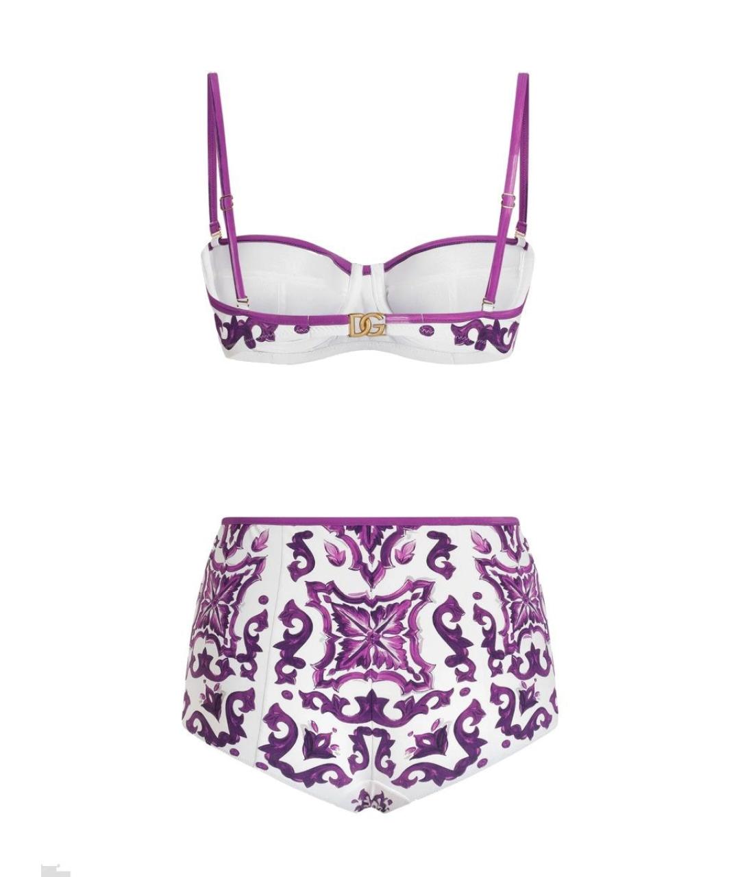 DOLCE&GABBANA Фиолетовый купальник, фото 2