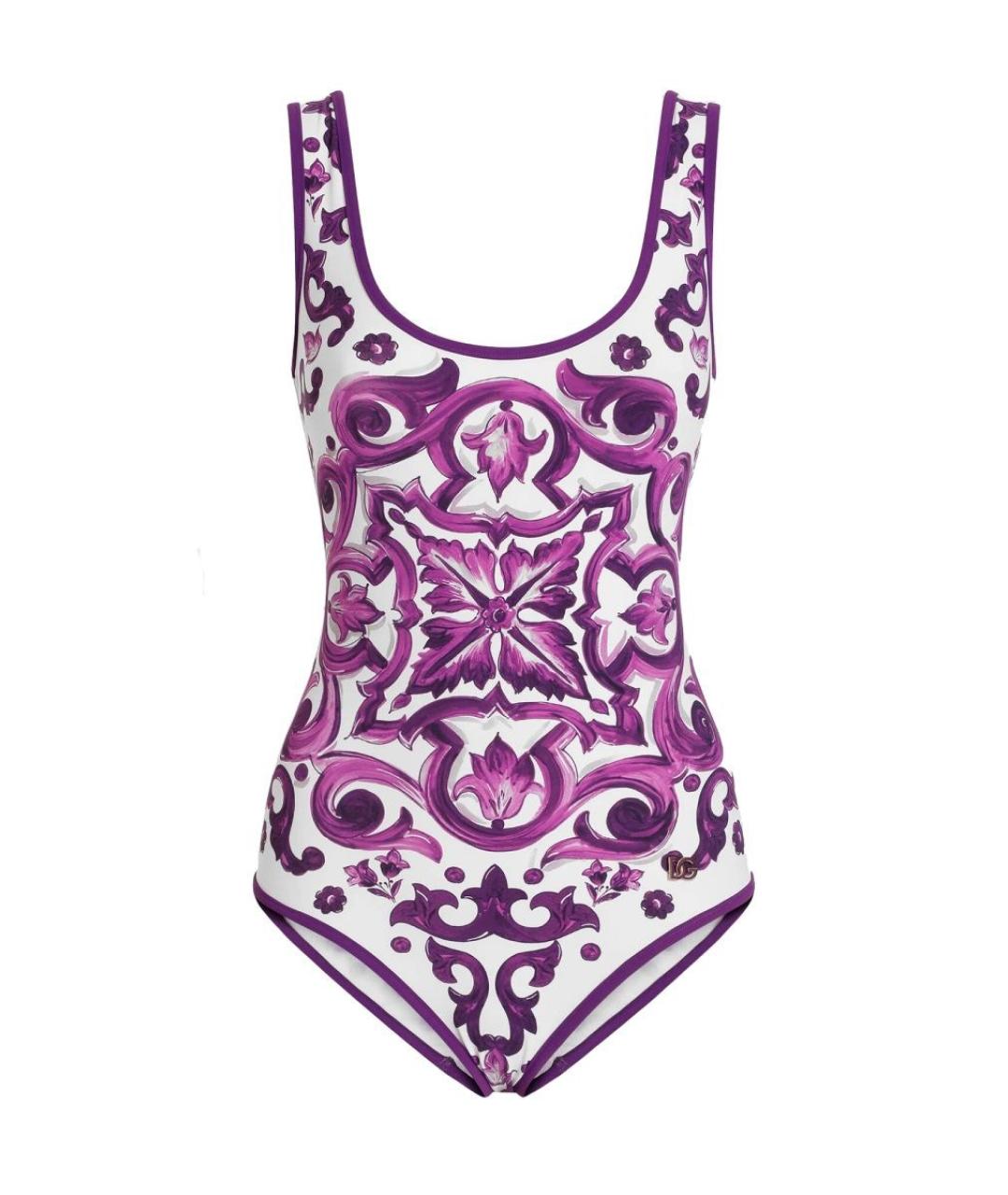 DOLCE&GABBANA Фиолетовый полиамидовый купальник, фото 1