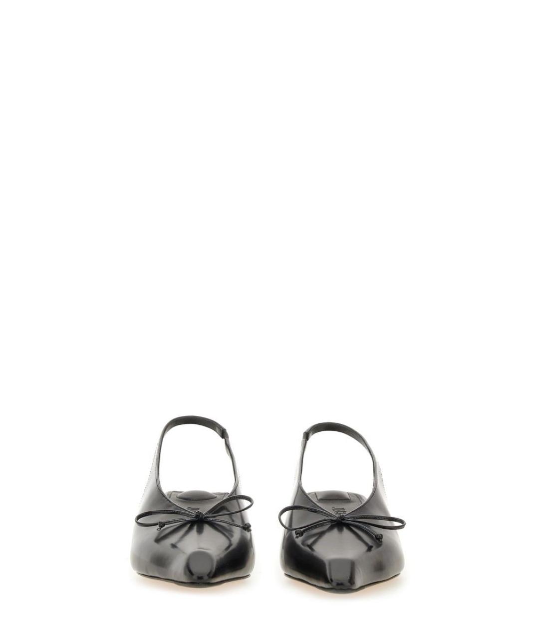 JACQUEMUS Черные кожаные туфли, фото 4