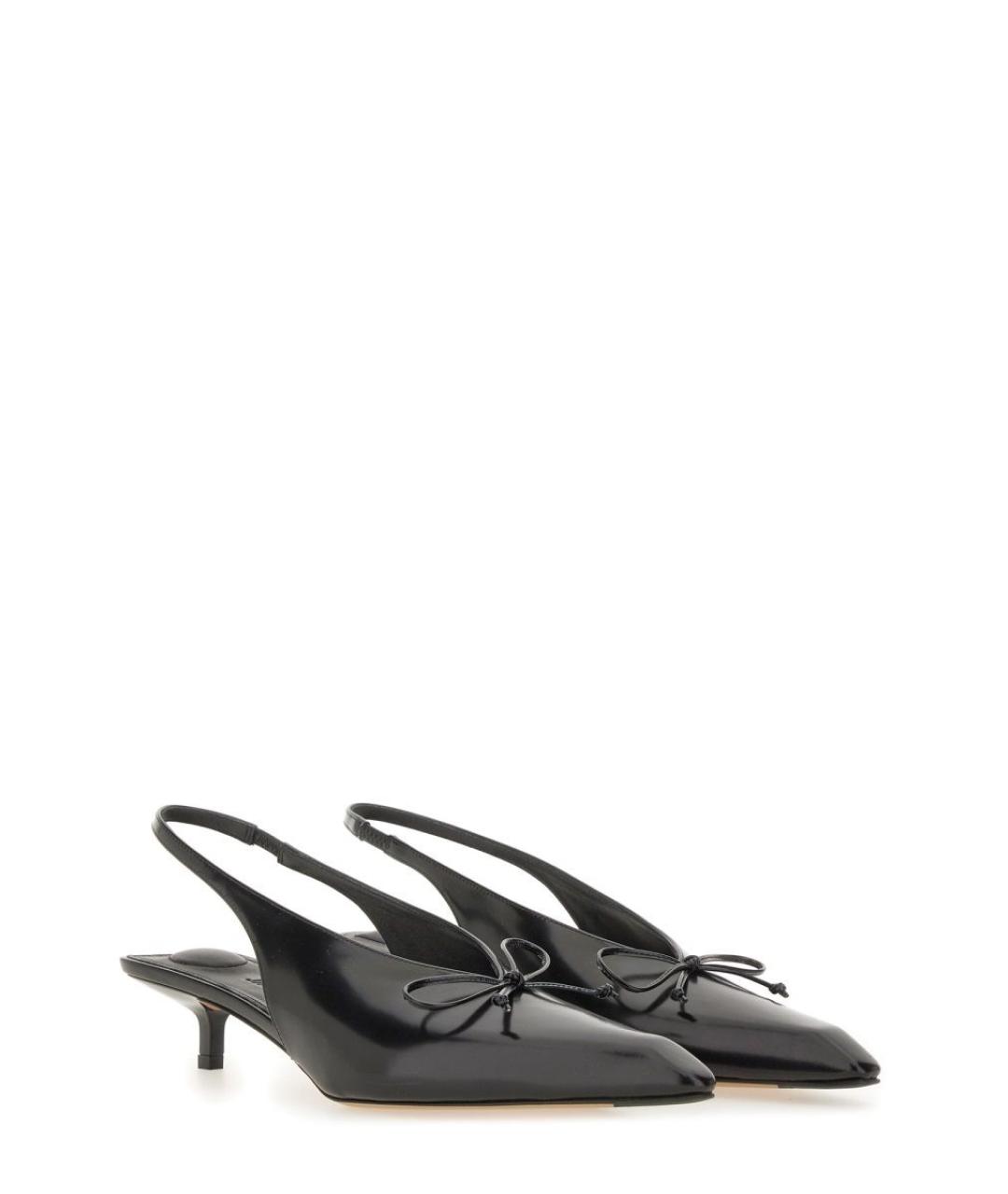 JACQUEMUS Черные кожаные туфли, фото 2