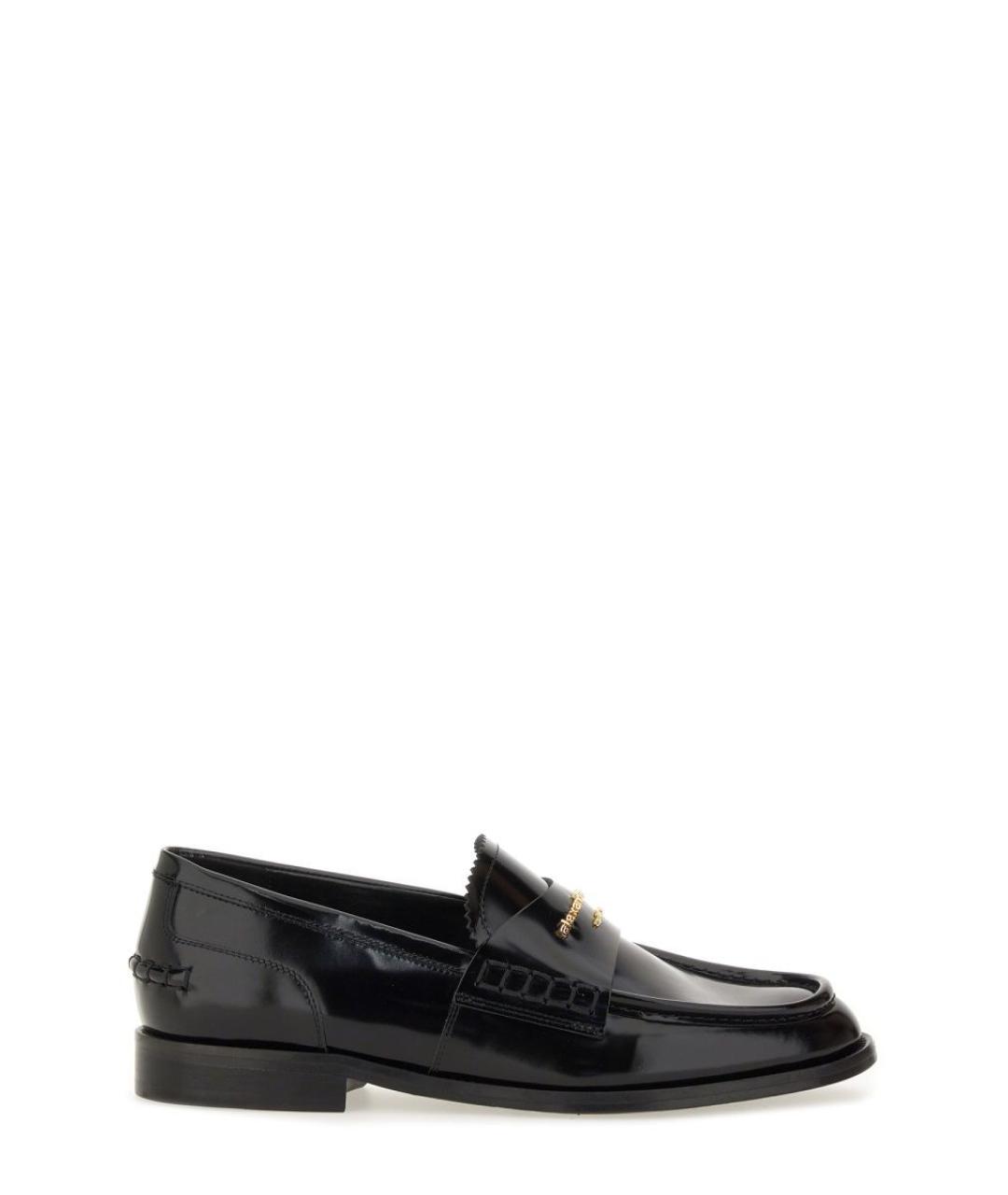 ALEXANDER WANG Черные кожаные лоферы, фото 1