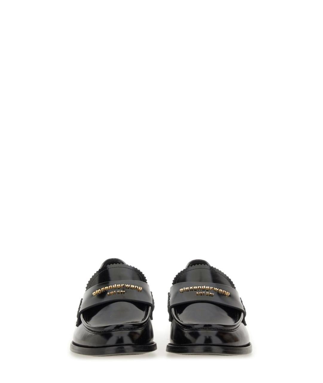 ALEXANDER WANG Черные кожаные лоферы, фото 5