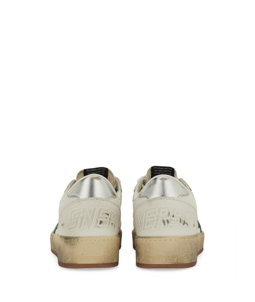 GOLDEN GOOSE DELUXE BRAND Белые кожаные низкие кроссовки / кеды, фото 4