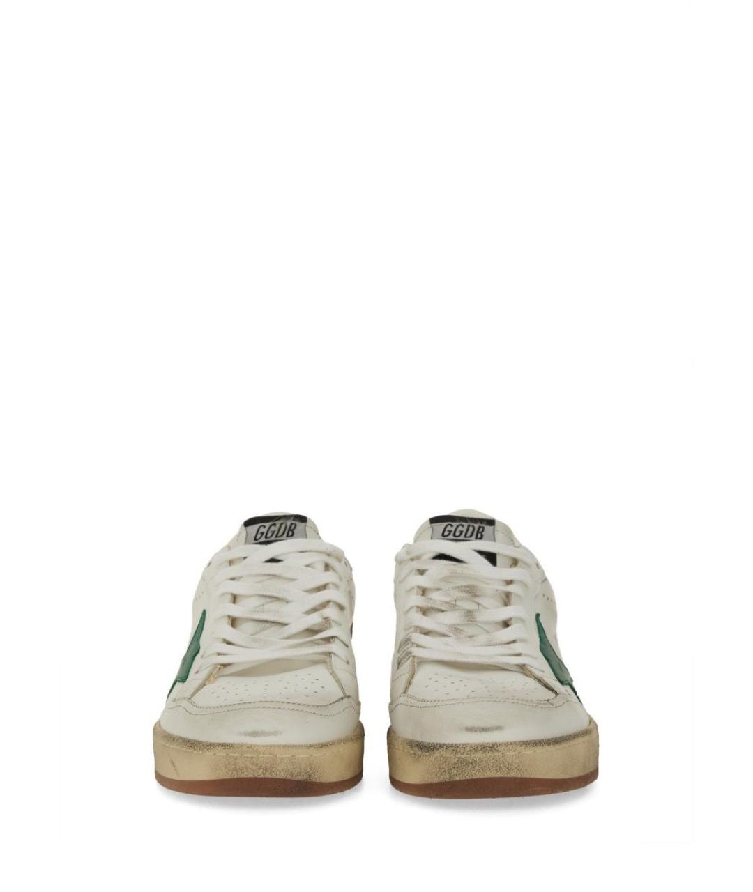 GOLDEN GOOSE DELUXE BRAND Белые кожаные низкие кроссовки / кеды, фото 5