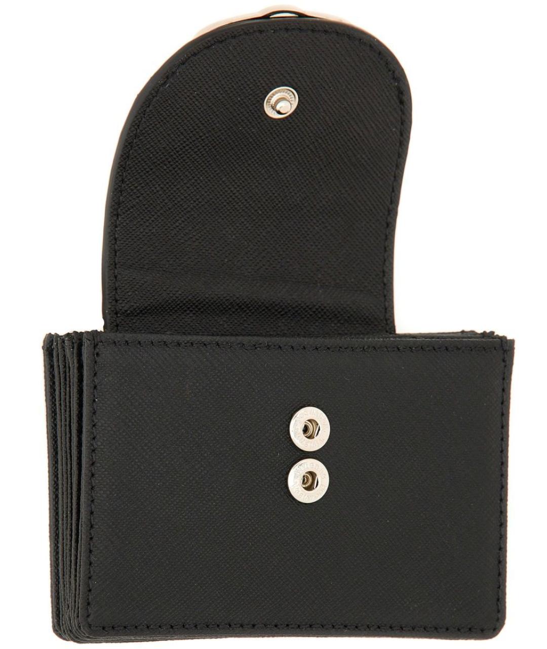 VIVIENNE WESTWOOD Черный кожаный кошелек, фото 3