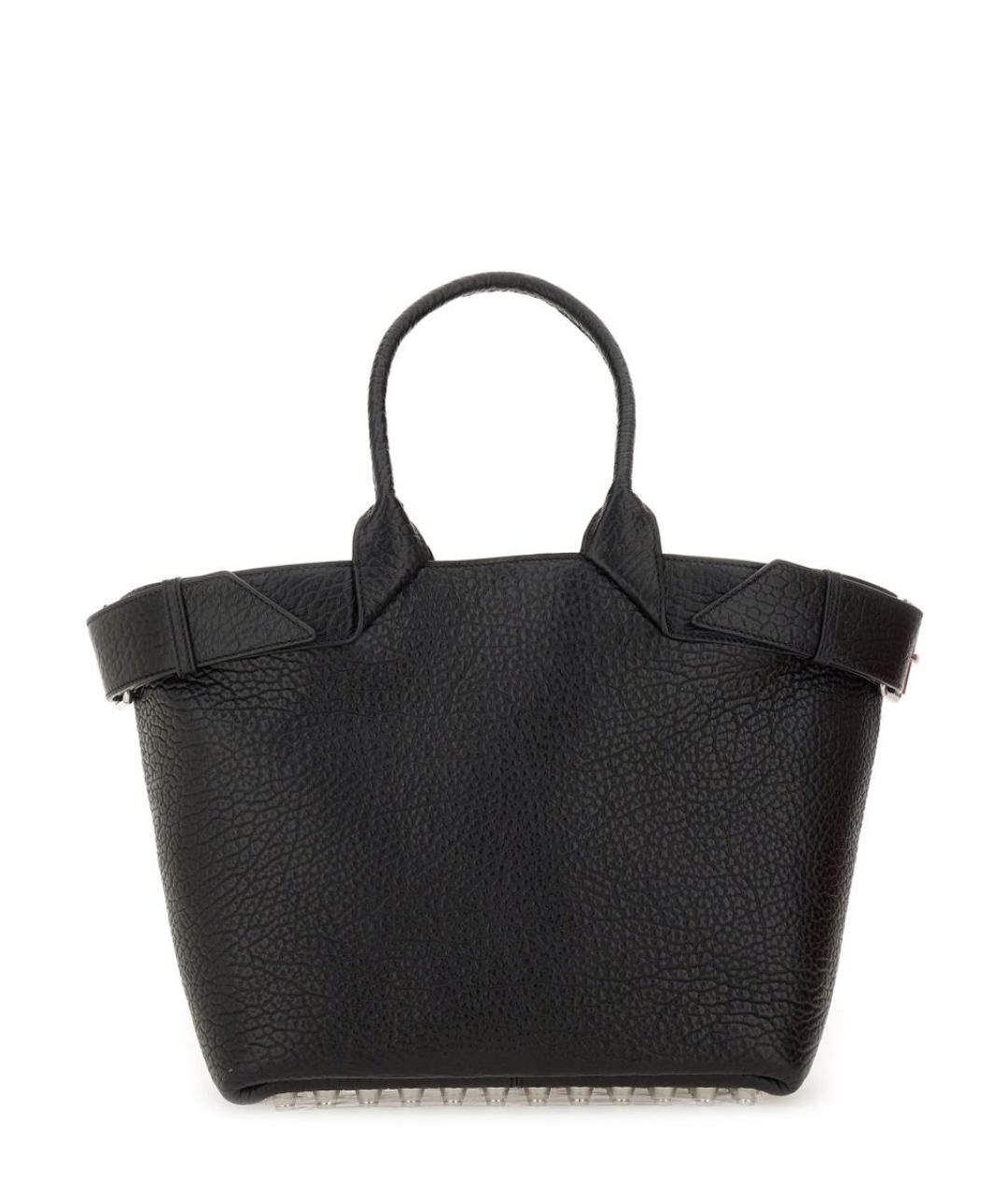 ALEXANDER WANG Черная кожаная сумка с короткими ручками, фото 1