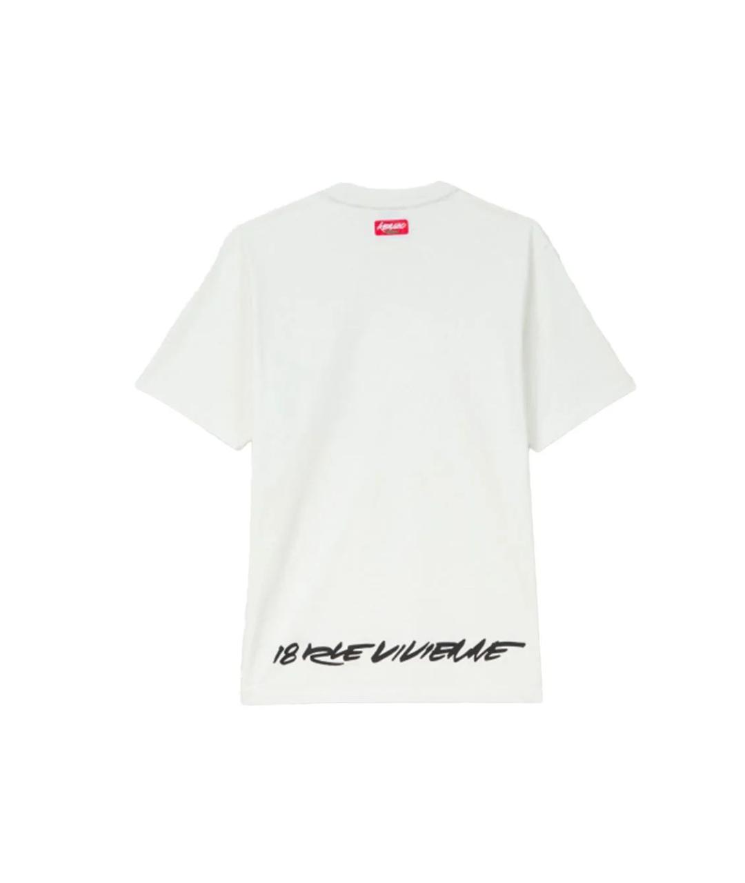 KENZO Белая хлопковая футболка, фото 2