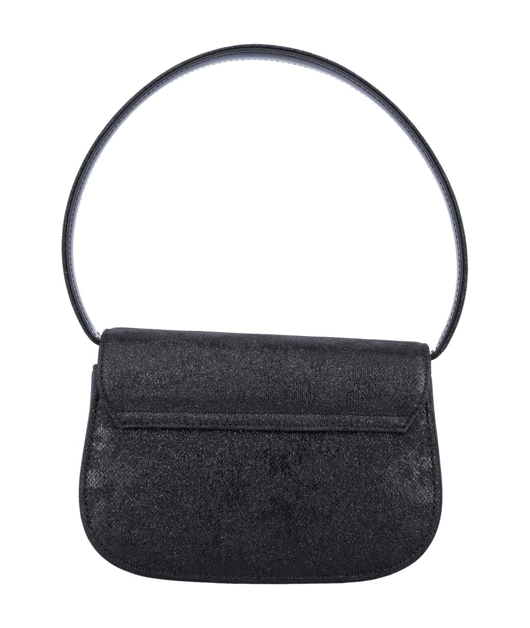 DIESEL Черная кожаная сумка через плечо, фото 4