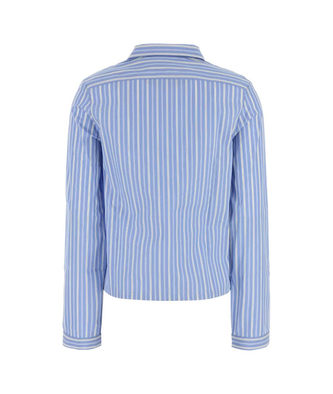 MIU MIU Синяя хлопковая рубашка, фото 2