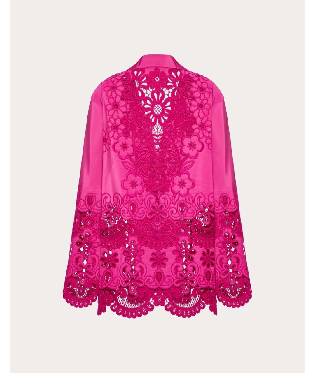 VALENTINO Фуксия шелковая рубашка, фото 2