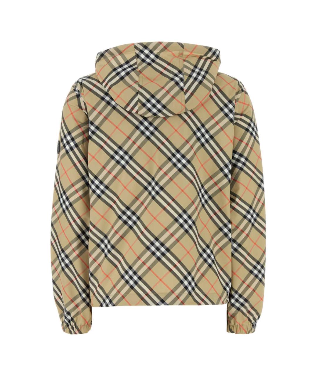 BURBERRY Бежевая полиэстеровая куртка, фото 2