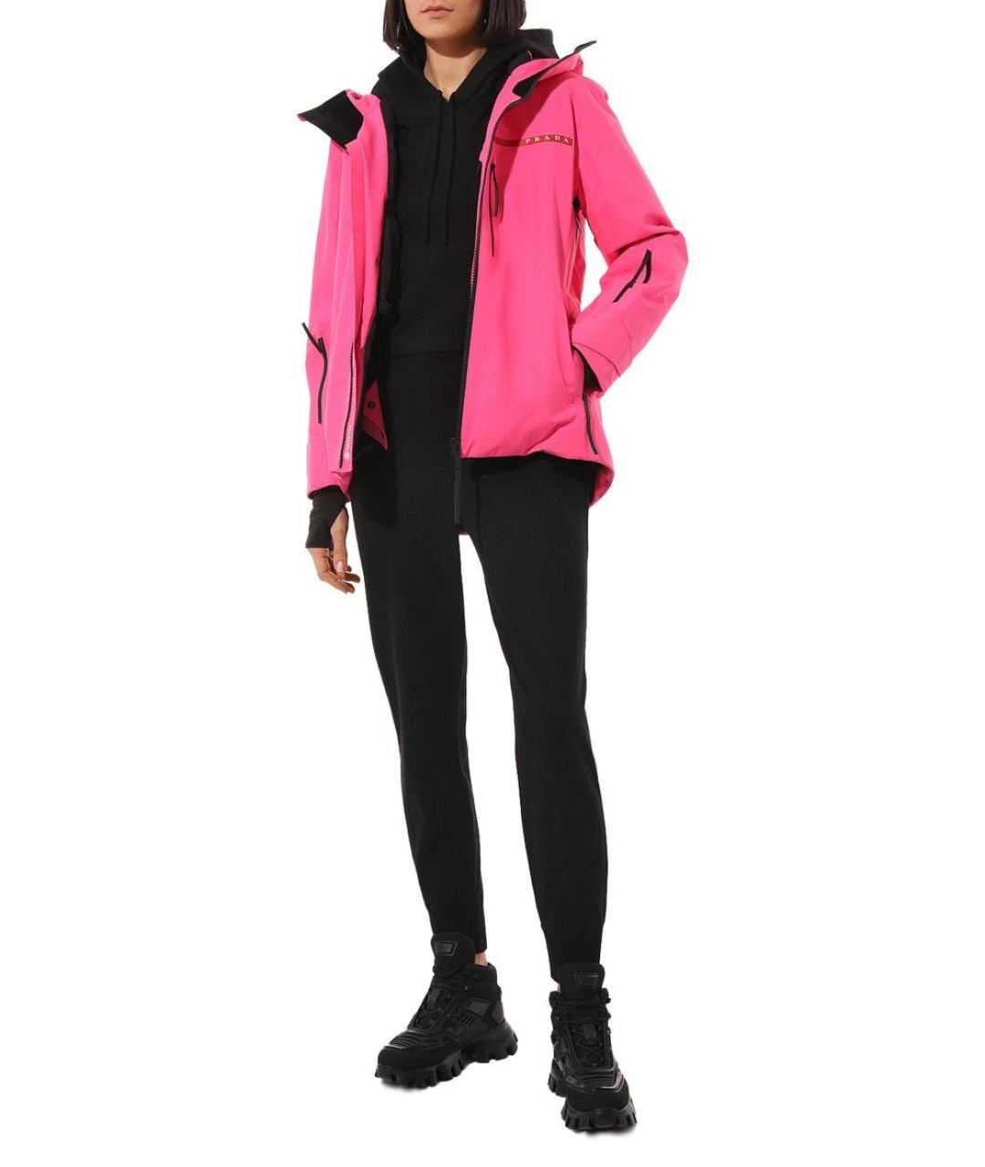 PRADA Розовая полиэстеровая куртка, фото 2