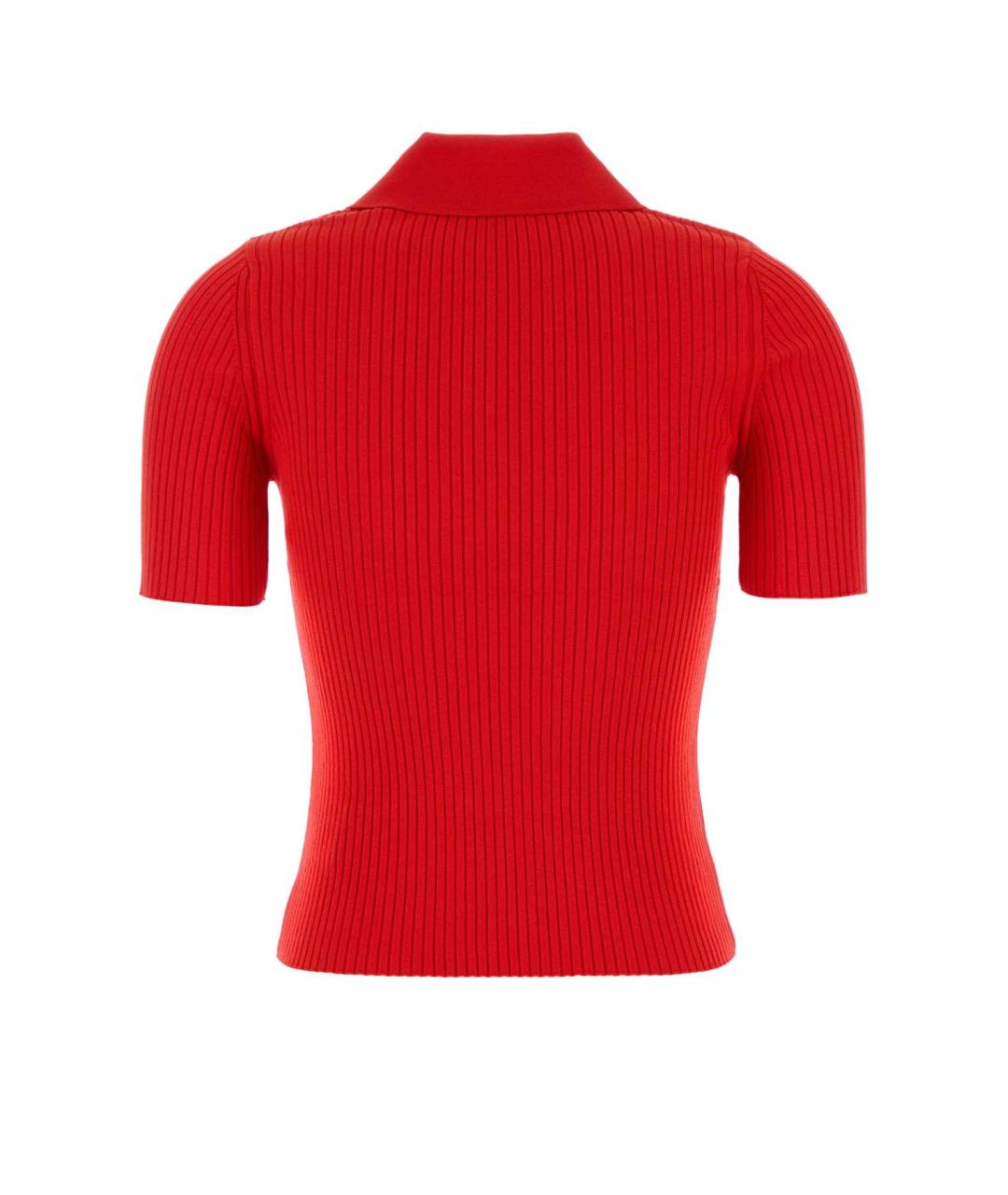 COURREGES Красная вискозная футболка, фото 2