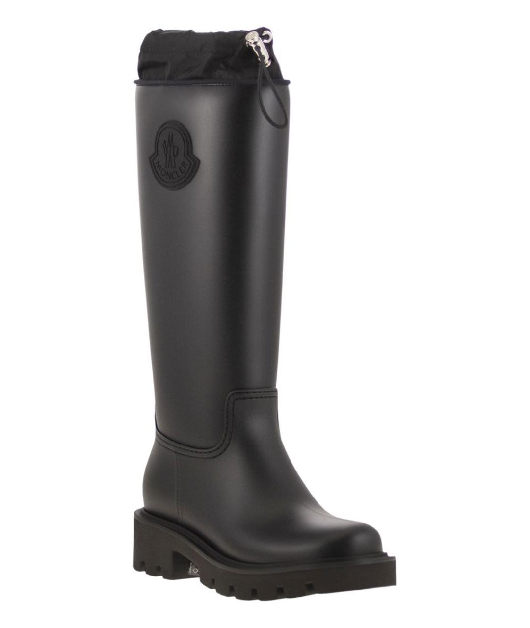 MONCLER Черные резиновые сапоги, фото 2