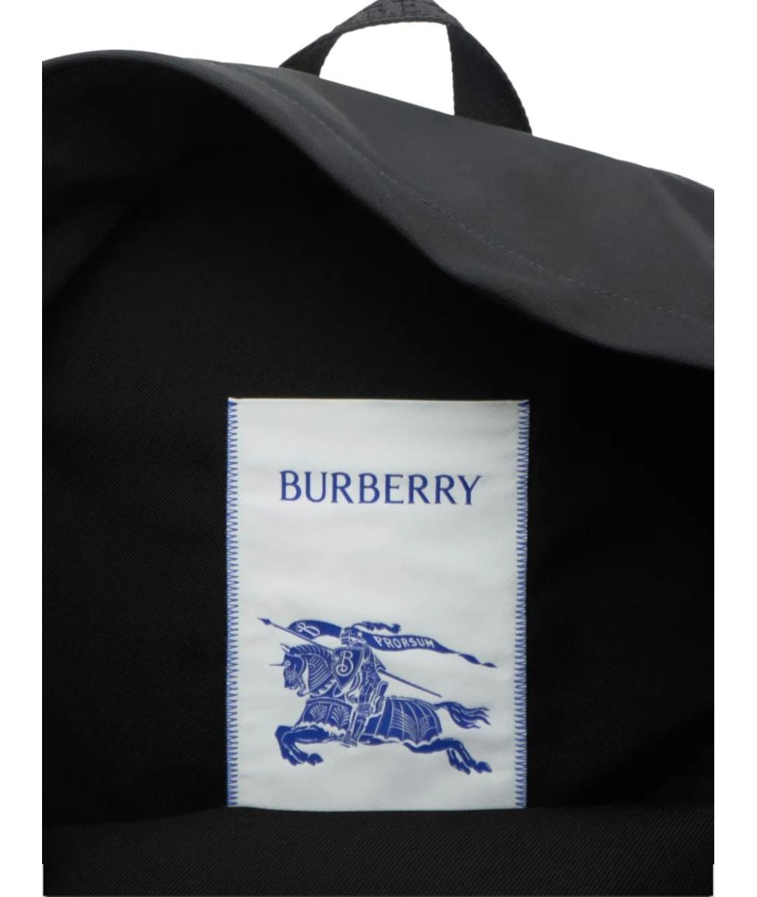 BURBERRY Черный синтетический рюкзак, фото 4