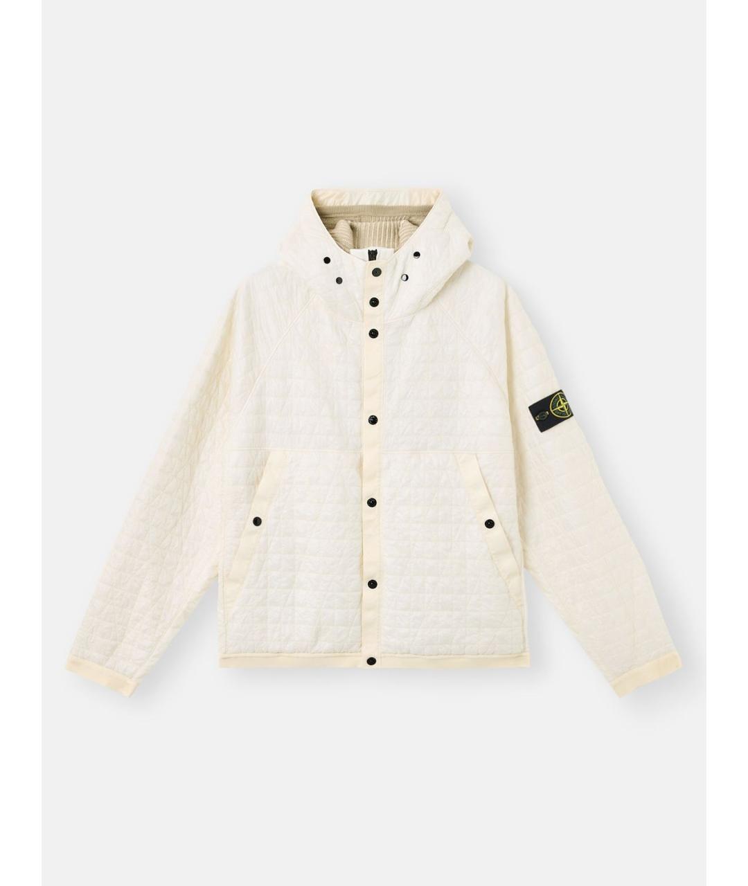 STONE ISLAND Бежевая хлопковая куртка, фото 6