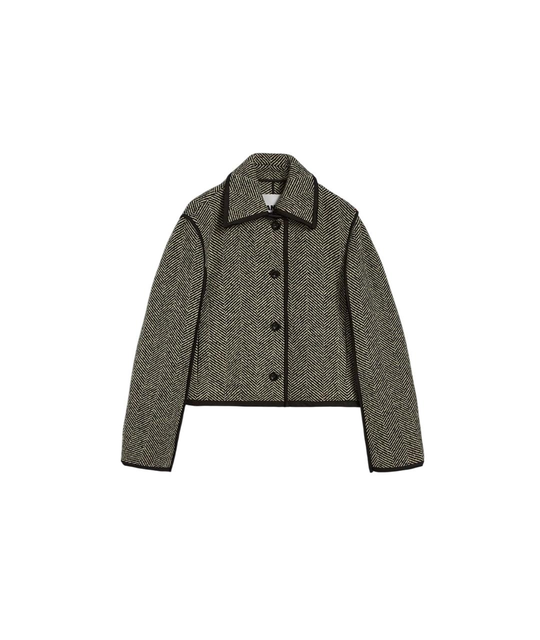 JIL SANDER Серая шерстяная куртка, фото 1