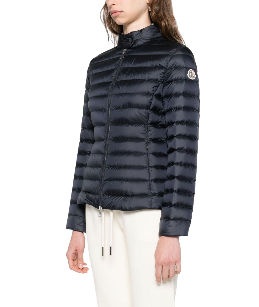 MONCLER Темно-синяя полиамидовая куртка, фото 2
