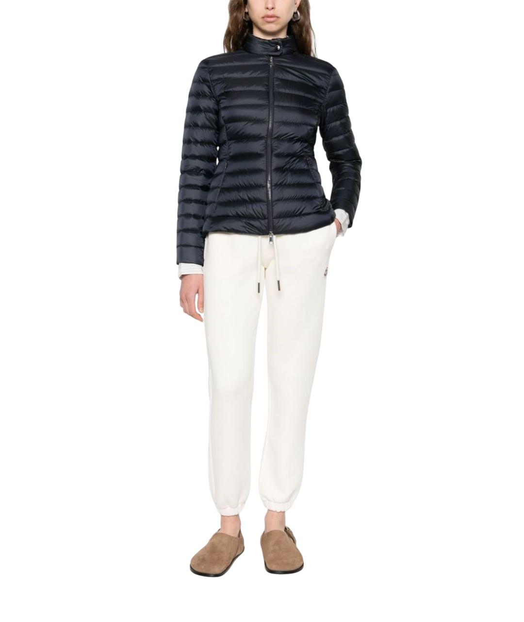 MONCLER Темно-синяя полиамидовая куртка, фото 5
