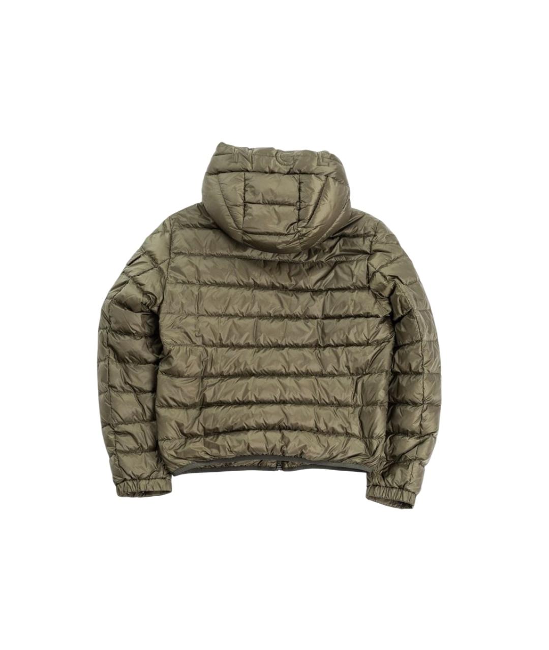 MONCLER Хаки полиамидовая куртка, фото 3