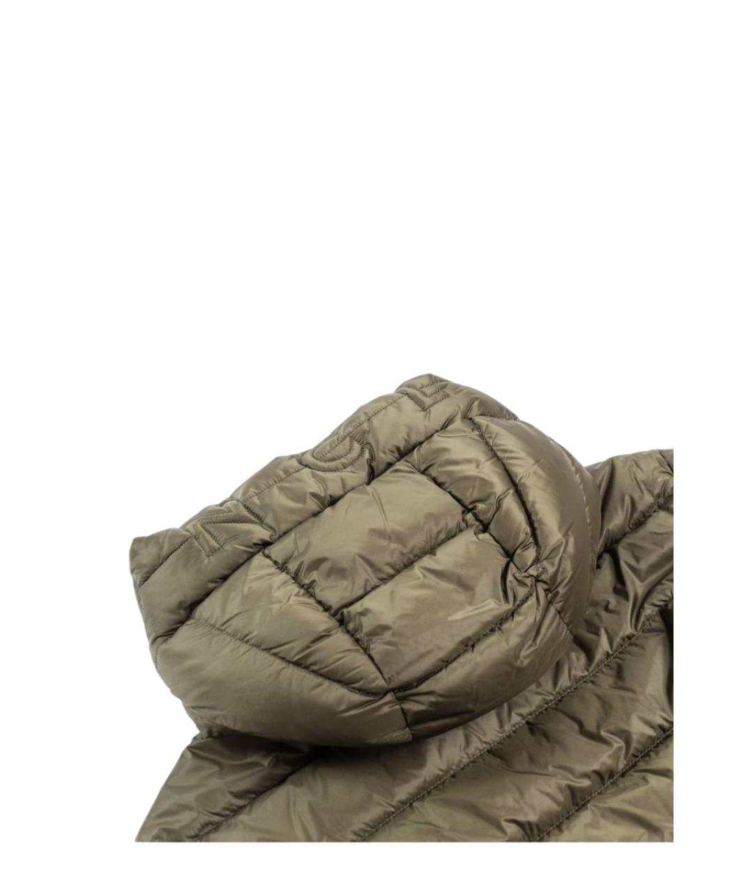 MONCLER Хаки полиамидовая куртка, фото 4