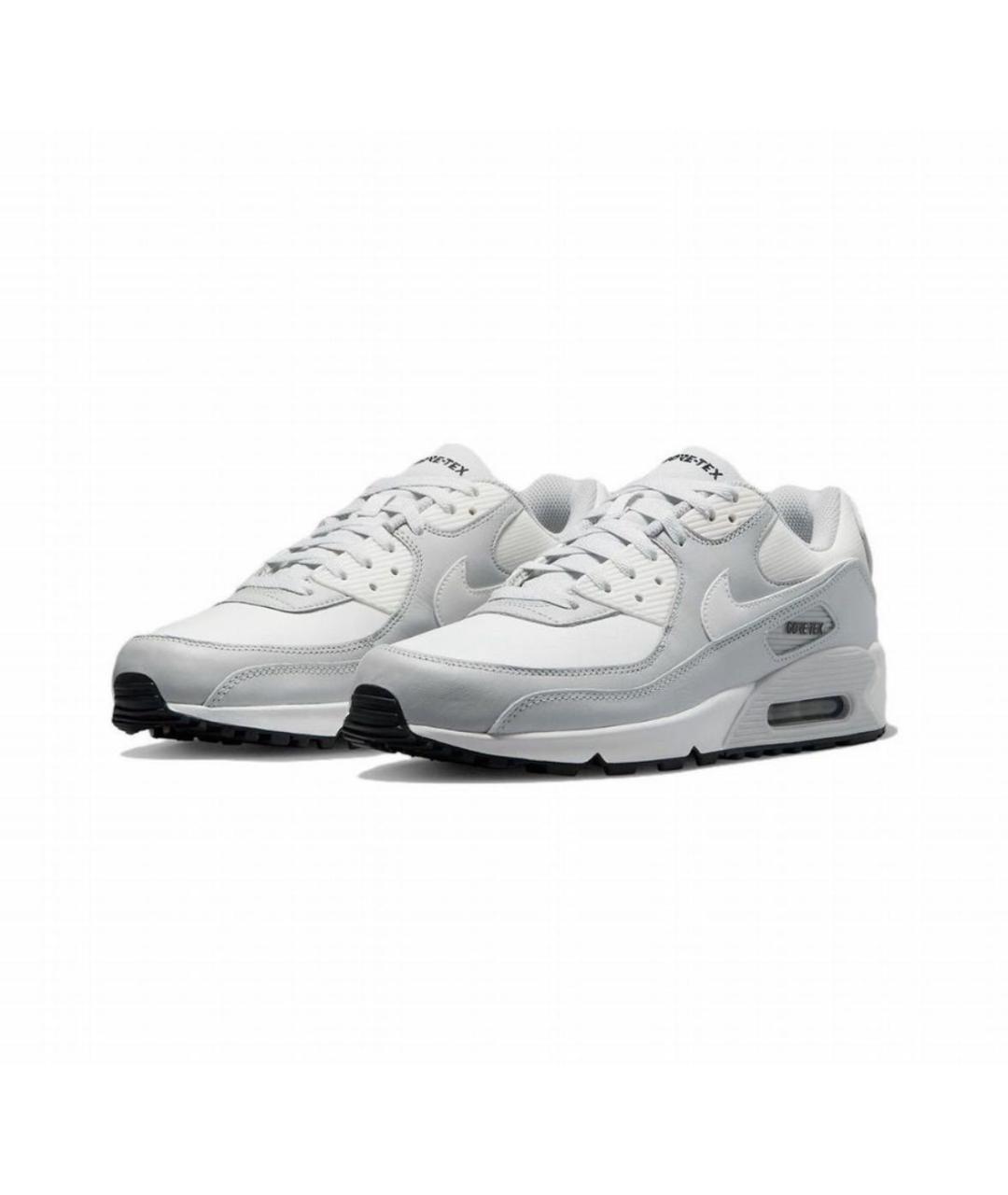 NIKE Белые кожаные низкие кроссовки / кеды, фото 2