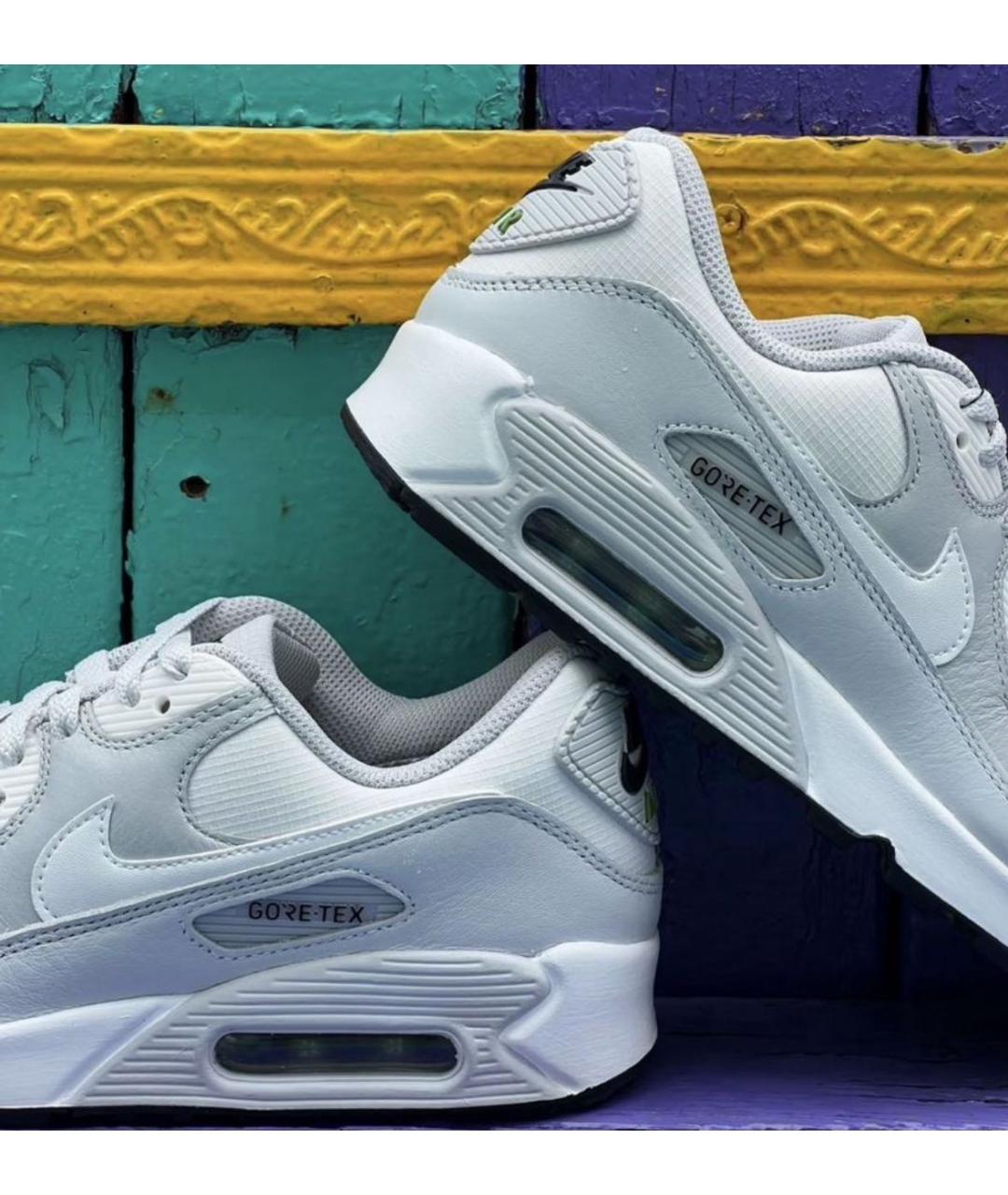 NIKE Белые кожаные низкие кроссовки / кеды, фото 6