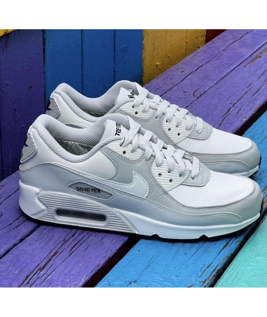 NIKE Белые кожаные низкие кроссовки / кеды, фото 5