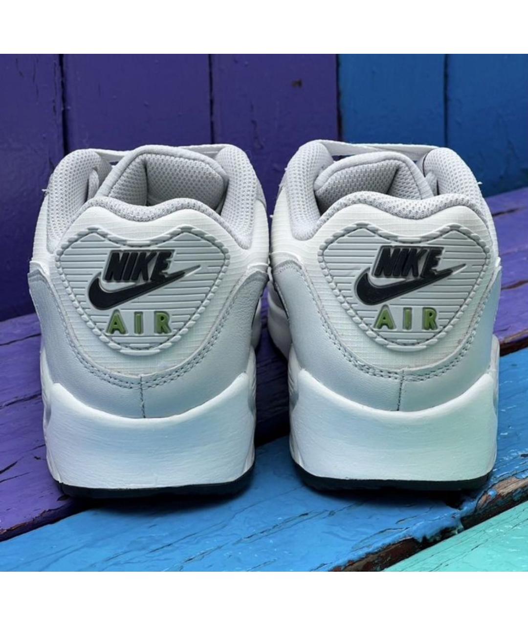 NIKE Белые кожаные низкие кроссовки / кеды, фото 7