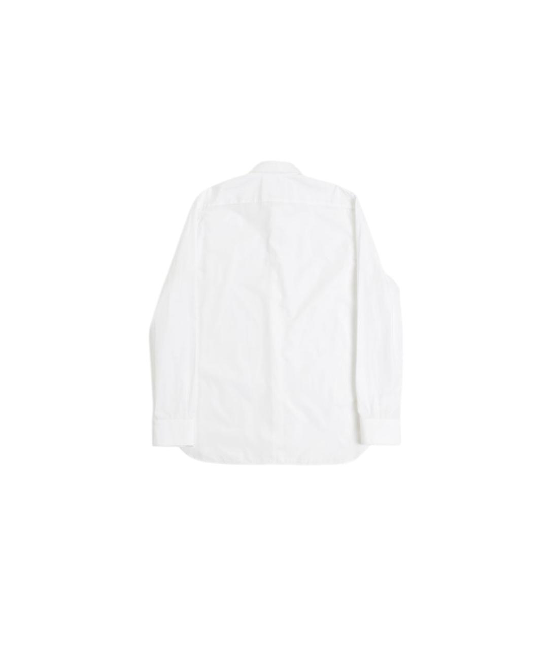JIL SANDER Белая хлопковая кэжуал рубашка, фото 3