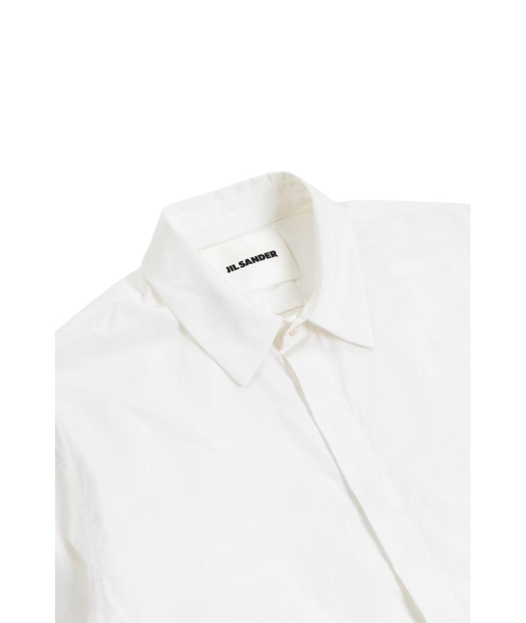 JIL SANDER Белая хлопковая кэжуал рубашка, фото 2