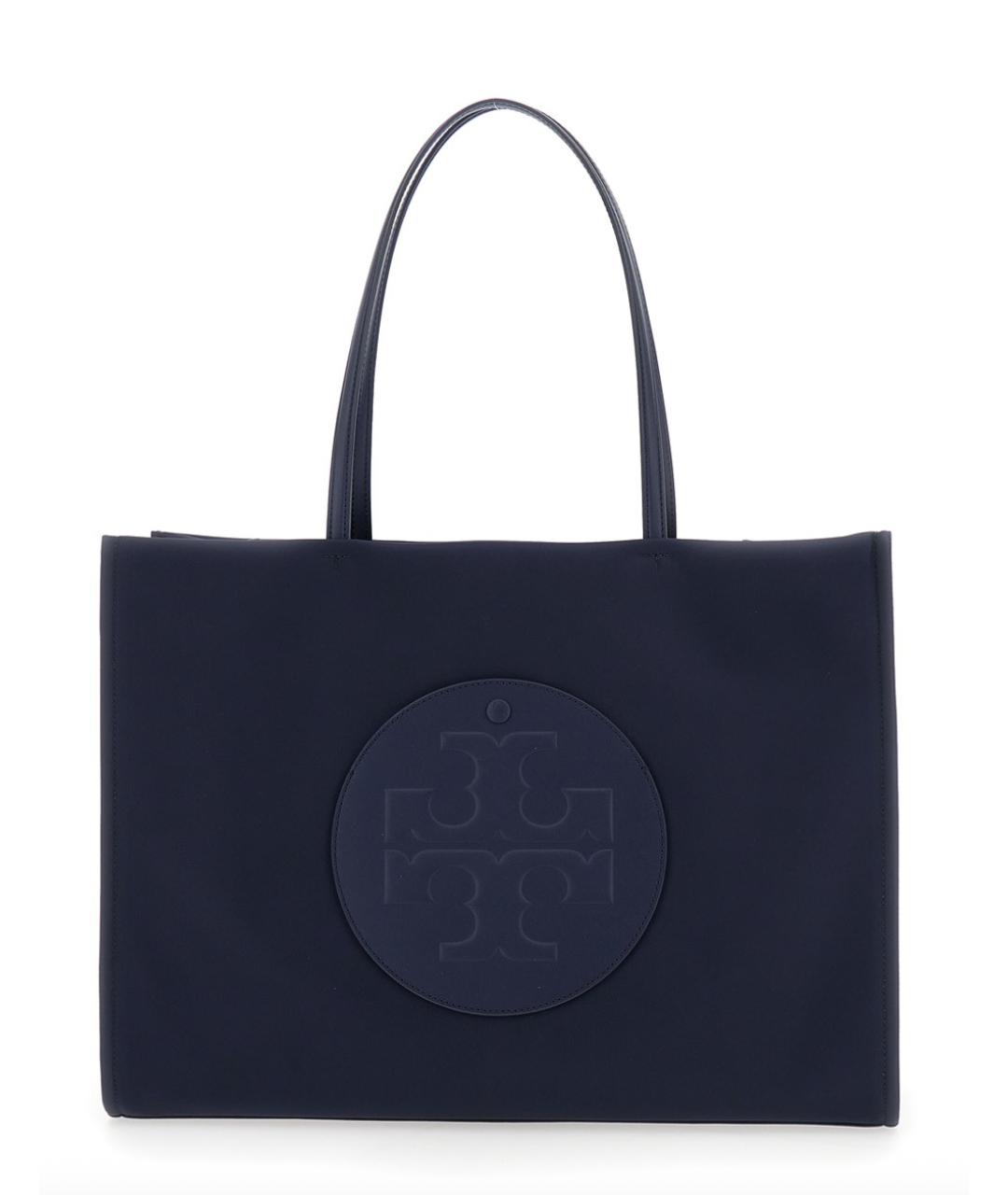 TORY BURCH Синяя синтетическая сумка тоут, фото 4