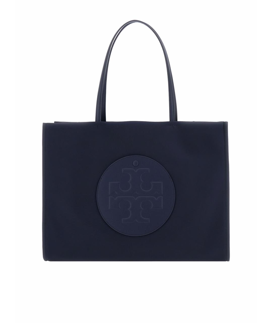 TORY BURCH Синяя синтетическая сумка тоут, фото 1