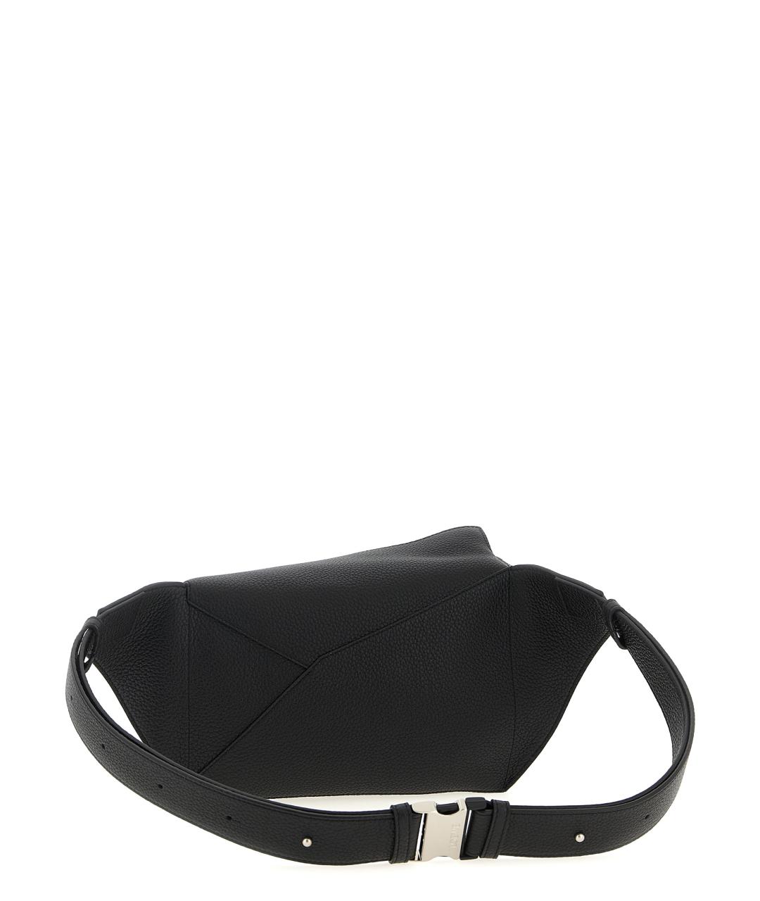 LOEWE Черная кожаная поясная сумка, фото 2