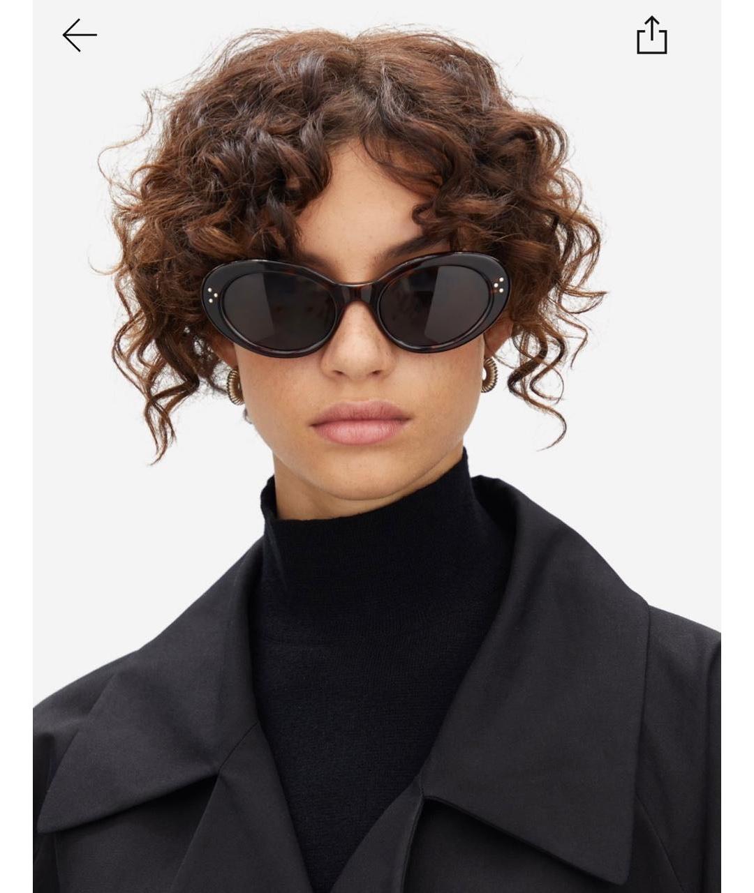 CELINE Черные пластиковые солнцезащитные очки, фото 5