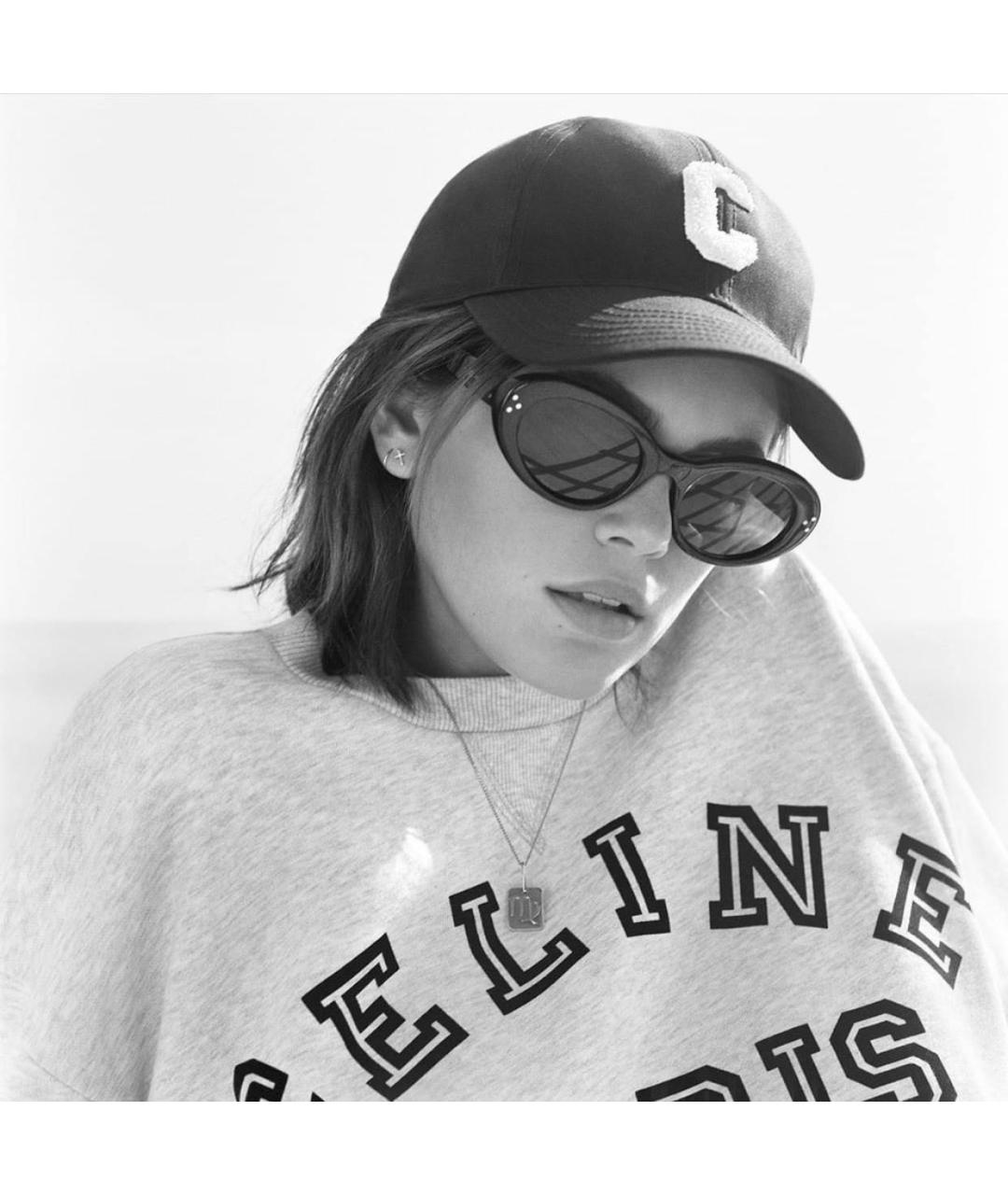 CELINE Черные пластиковые солнцезащитные очки, фото 7