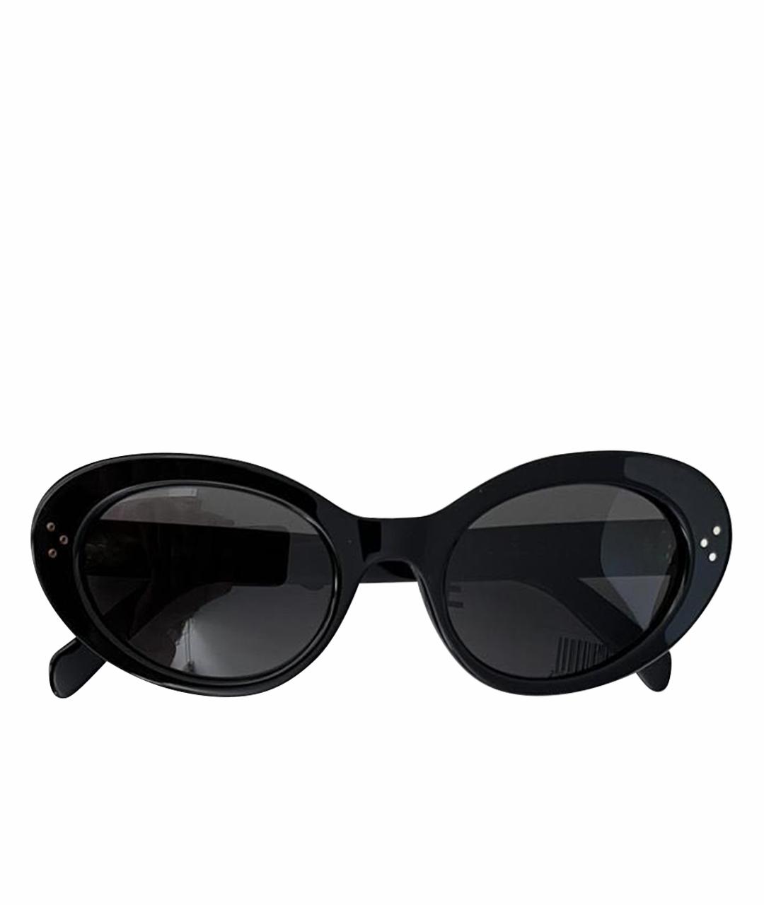 CELINE Черные пластиковые солнцезащитные очки, фото 1