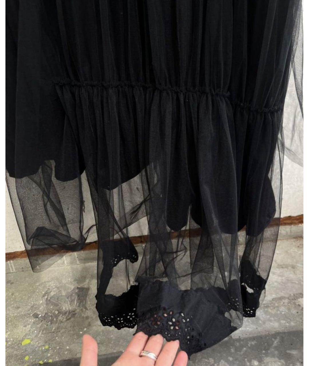 SIMONE ROCHA Черное хлопковое повседневное платье, фото 4