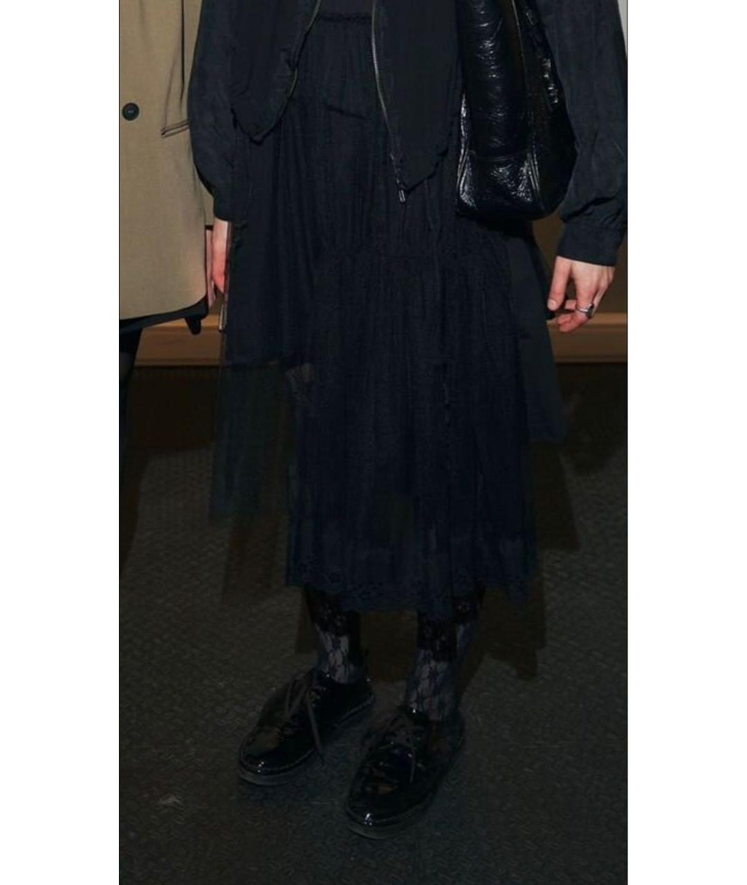 SIMONE ROCHA Черное хлопковое повседневное платье, фото 7