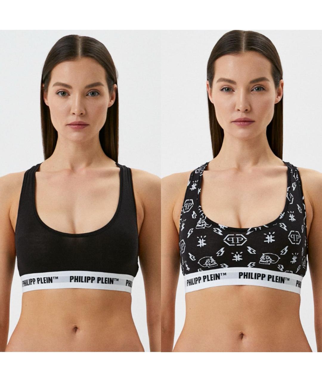 PHILIPP PLEIN Черный бюстгалтеры, фото 8