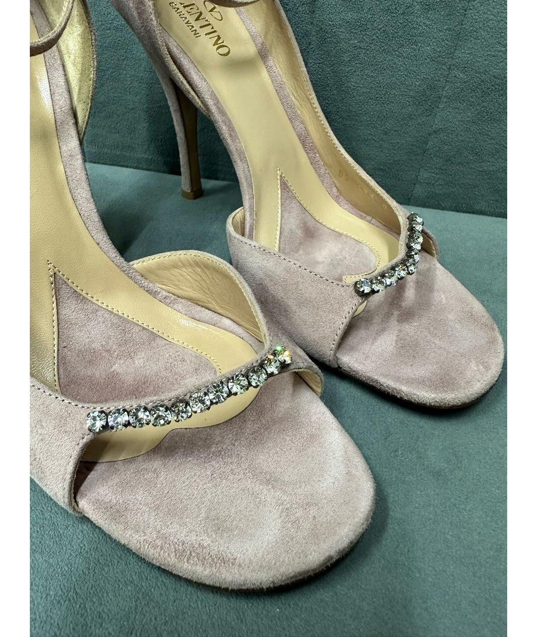 VALENTINO Розовые замшевые туфли, фото 4