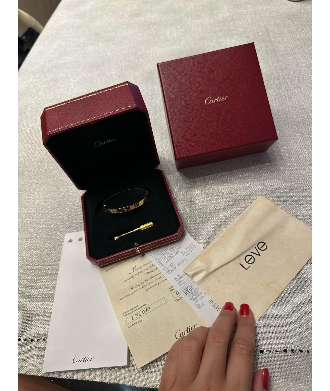 CARTIER Золотой браслет из желтого золота, фото 6