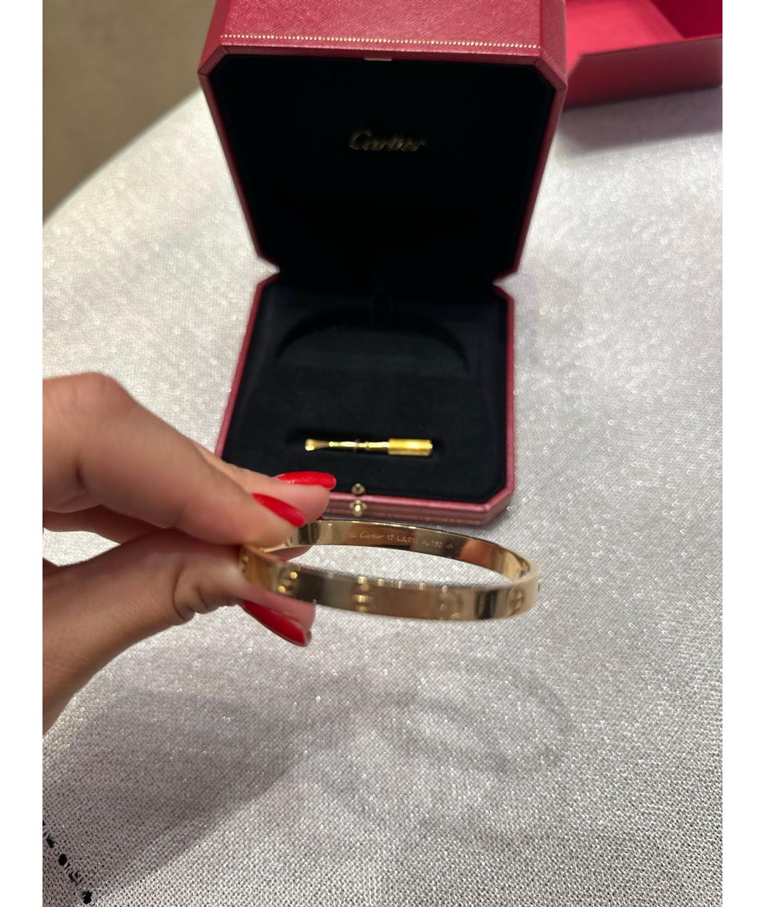 CARTIER Золотой браслет из желтого золота, фото 3