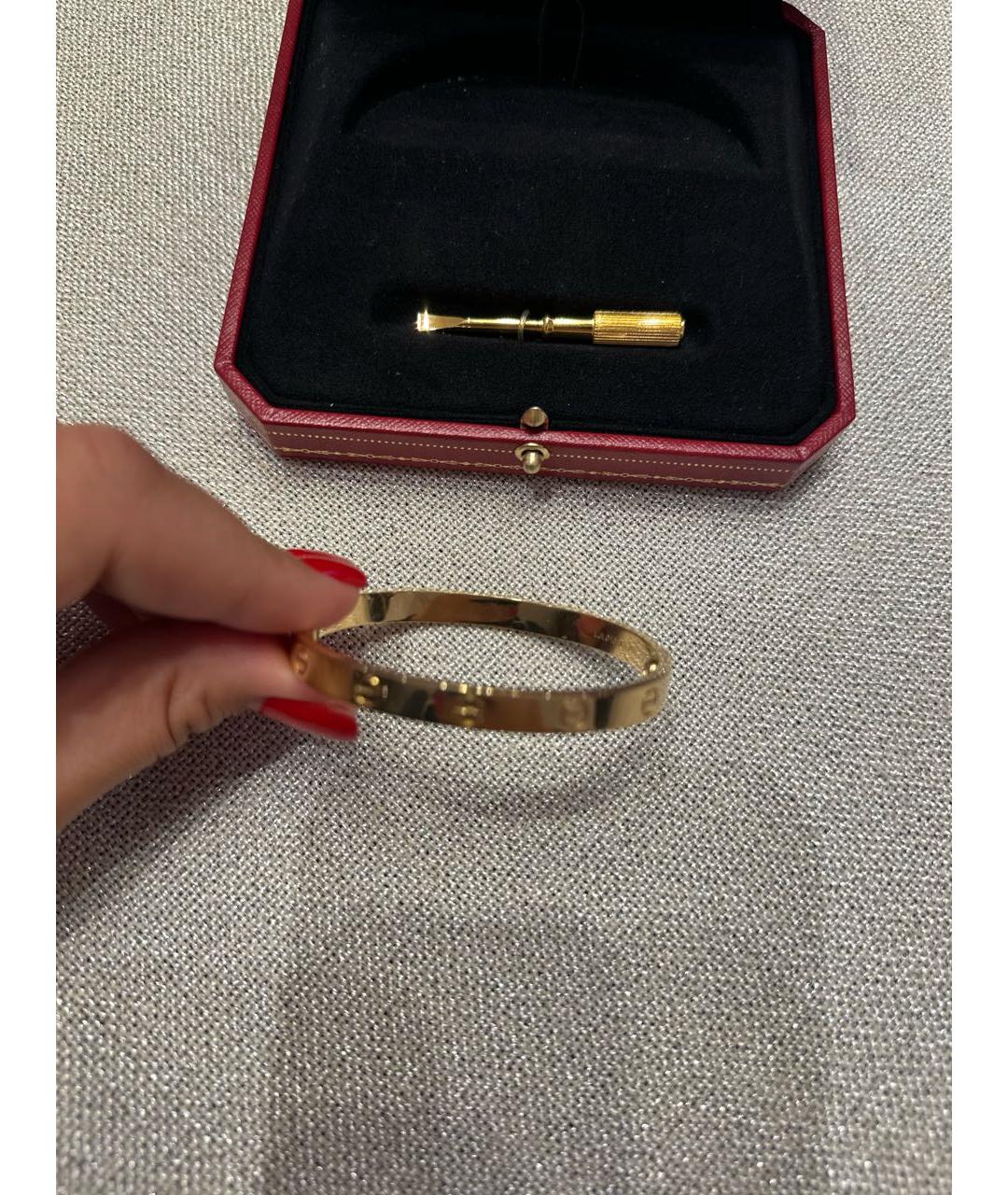 CARTIER Золотой браслет из желтого золота, фото 4