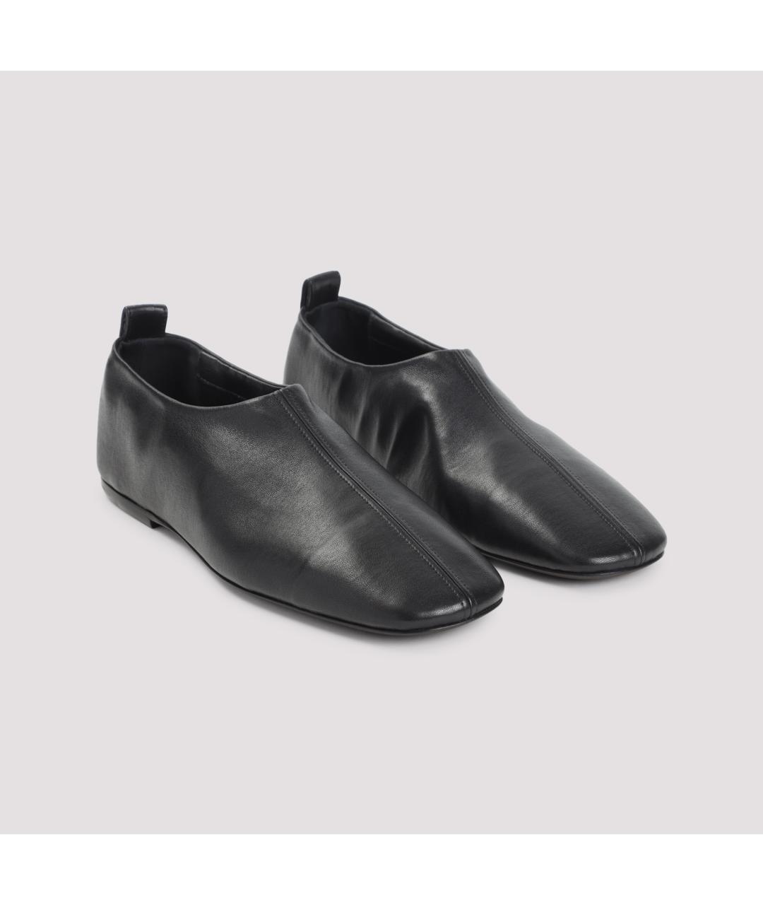 DRIES VAN NOTEN Черные кожаные лоферы, фото 3