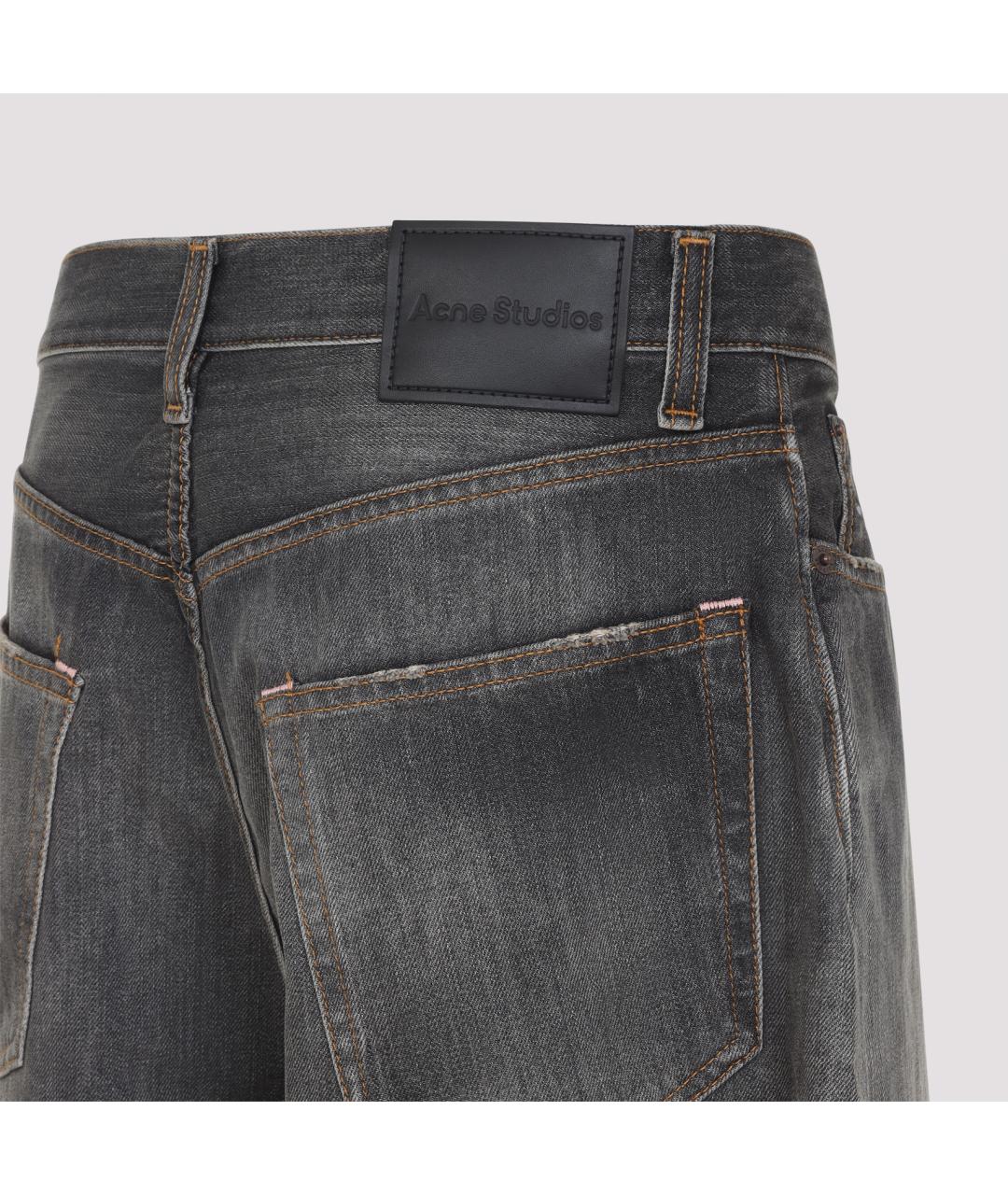 ACNE STUDIOS Черные хлопковые прямые джинсы, фото 5