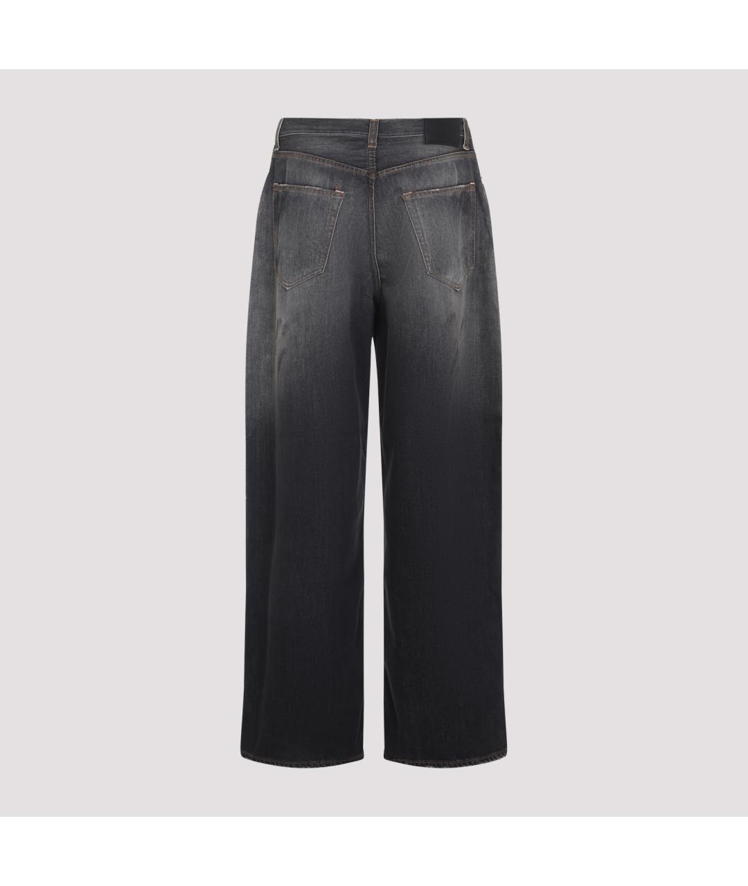 ACNE STUDIOS Черные хлопковые прямые джинсы, фото 4